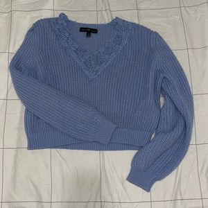 Light blue knit sweater